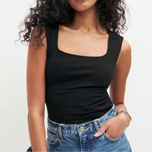 Reformation Keegan Knit Top Black - Size XS